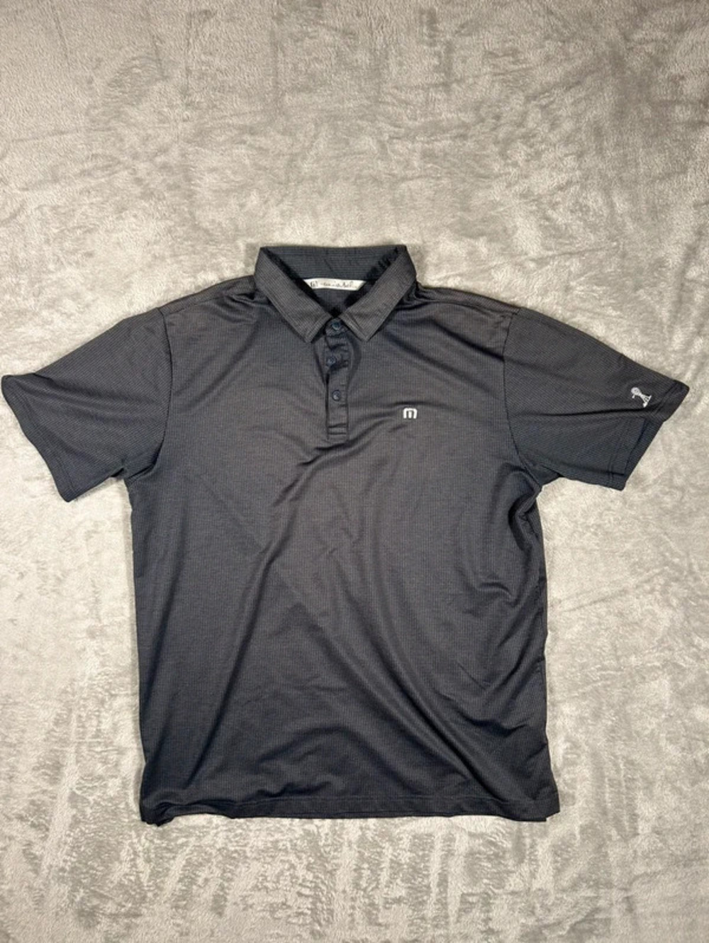 travis mathew performance polo shirt XL black
